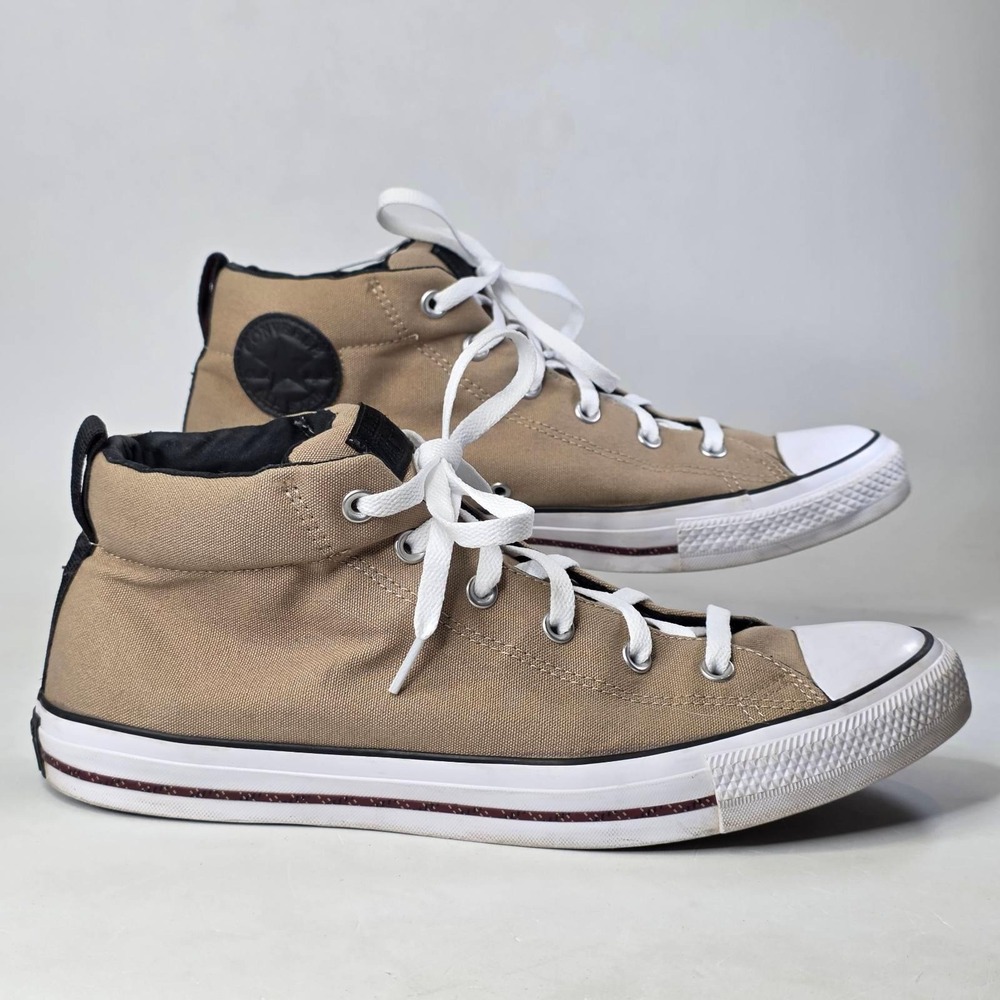 Converse Chuck Taylor All Star High Street Tan Mid Top Sneakers Mens 12 Women 14